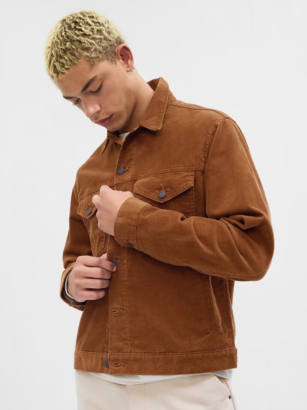 Gap Men's Icon Brown Corduroy Truck Field Jacket